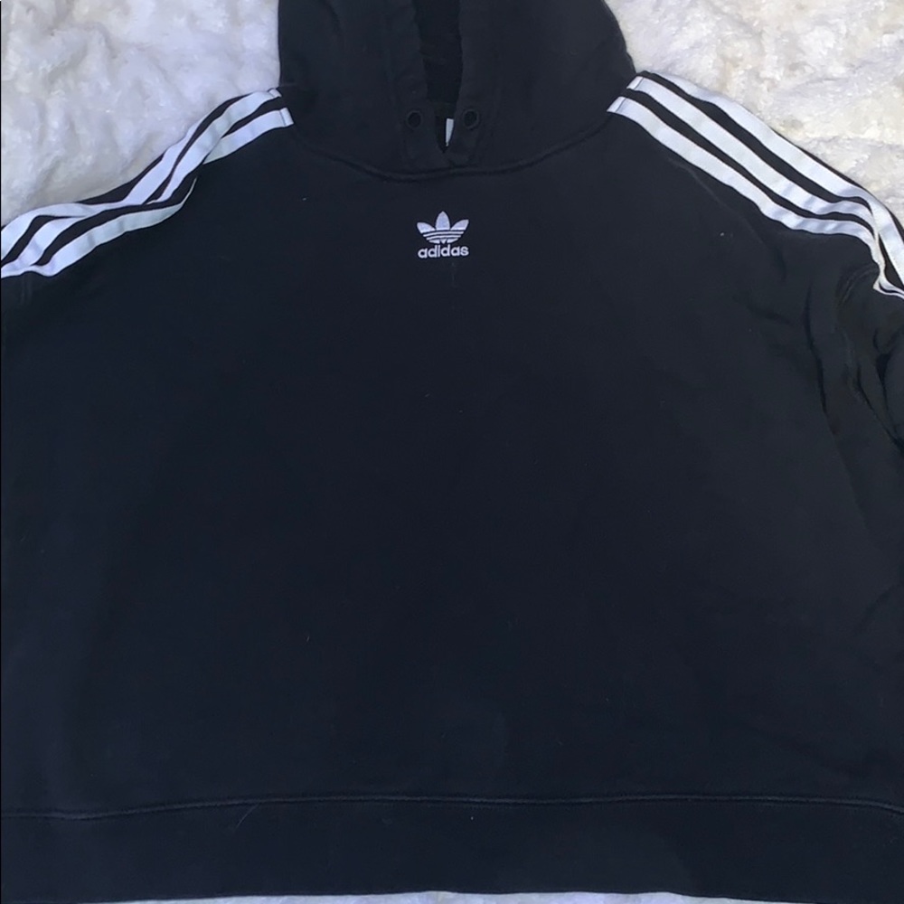cropped adidas hoodie
